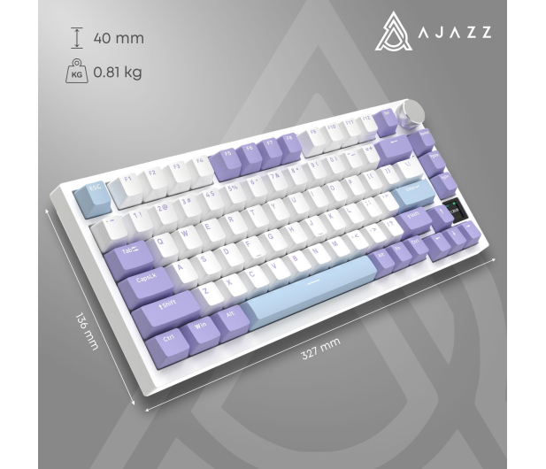 Ajazz AK820 Pro Gift Switch Purple White Blue RGB - 1536365 - zdjęcie 14